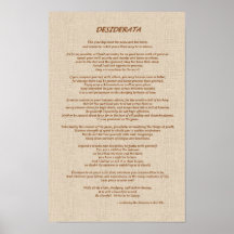 Paille de desiderata posters