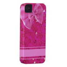 paillettes et iphome roses d'arc coque iPhone 4