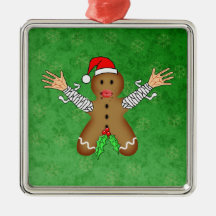 Pain d'épice de zombi décoration pour sapin de noël