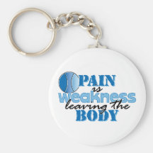 Pain is weakness leaving the body - Tennis Key Chains