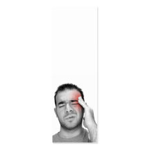 Painful Headache Man Healthcare Business Card Template