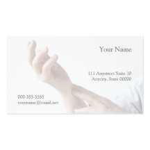 painful wrist business card