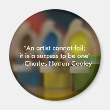 paint2, "An artist cannot fail; it is a success... Refrigerator Magnets