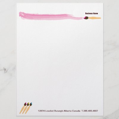 Artist Letterhead