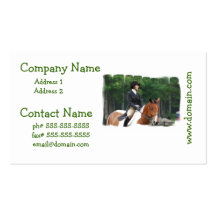 Paint Horse at Show Business Cards