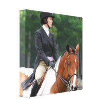 Paint Horse at Show Canvas Print