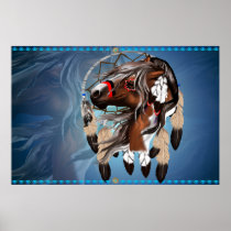 Paint Horse Dreamcatcher Print