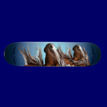 Paint Horse Face Skateboard skateboards