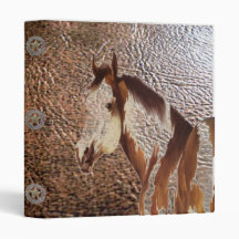 Paint Horse Leather Concho Print Design ~ Binder