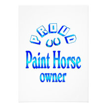 Paint Horse Owner Custom Announcement