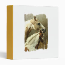 Paint Horse Pair  Binder