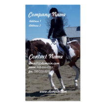 Paint Pony Horse Show Business Card
