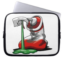 Paint spew laptop sleeve