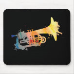Paint Splat Mellophone Mouse Mat