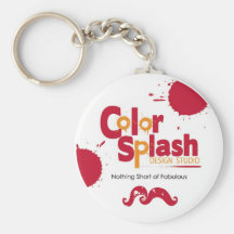 Paint Splatter Keychain