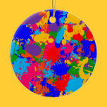 Paint Splatter ornaments