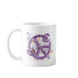 Paint Splatter Peace Signs Mug