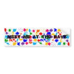 Paint Splatter Raver bumper stickers