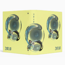 Paint Swirl 3 Ring Binder