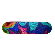 Paint Swirls Skateboard Decks