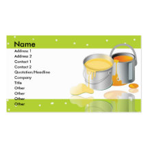 Paint Tins Business Card Template