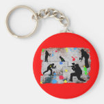 Paintball Battle Edges Keychains