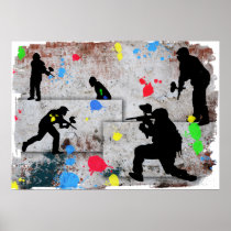 Paintball Battle Posters