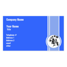 Paintball; Blue Business Card Templates