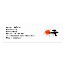 Paintball Business Card Template
