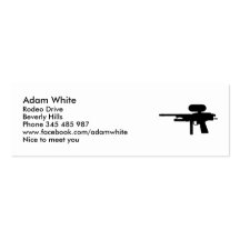 Paintball Business Card Templates