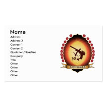 Paintball Mandorla Business Cards