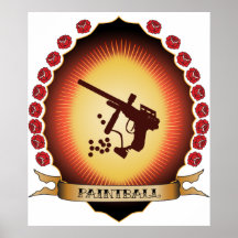 Paintball Mandorla Poster