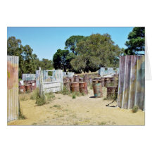 Paintball range greeting cards