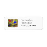 Paintball Rules on a Grunge Wall Return Address Label