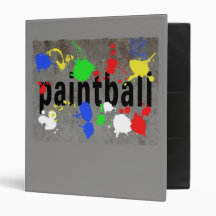Paintball Splatter on Concrete Wall Binder