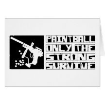 Paintball Survive Greeting Cards