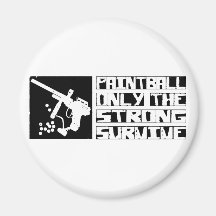 Paintball Survive Refrigerator Magnet