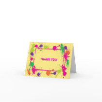 Paintball Thank You Card