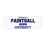 Paintball University Labels