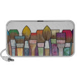 Paintbrushes Doodle Mp3 Speaker