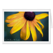 Painted Black-Eyed Susan Card