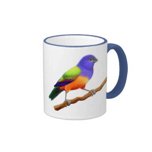 Painted Bunting Ringer Mug