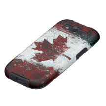 Painted Canadian Flag Galaxy S3 Covers