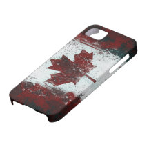 Painted Canadian Flag iPhone 5 Case