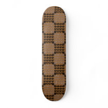 Painted Chequered Swirls (Brown) 2
