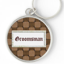 Painted Chequered Swirls (Brown) (Wedding)