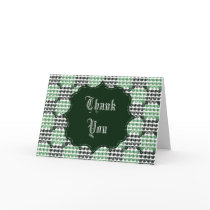 Painted Chequered Swirls (Green) (Thank You)