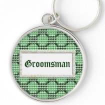 Painted Chequered Swirls (Green) (Wedding)