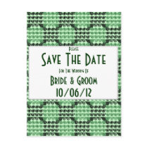 Painted Chequered Swirls (Green) (Wedding)