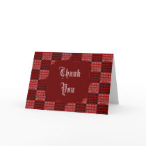 Painted Chequered Swirls (Red) (Thank You)